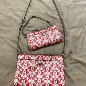 Coach crossbody & wristlet